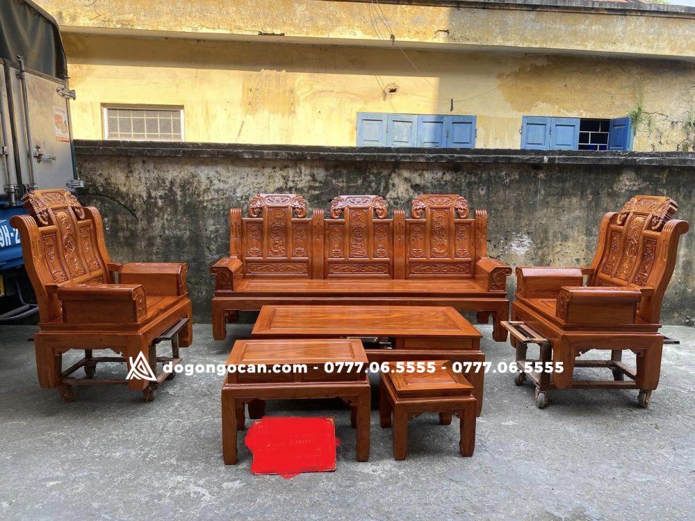 Bộ bàn ghế Âu Á chương voi gỗ hương đá nam phi 1 Import placeholder for 6521