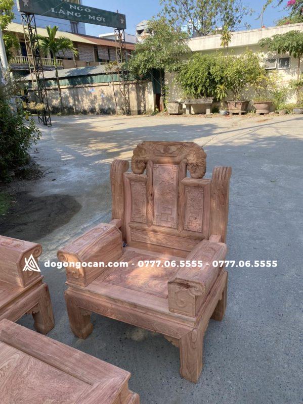 Bộ bàn ghế Âu Á chương voi gỗ hương đá nam phi 11 Bộ bàn ghế Âu Á chương voi gỗ hương đá nam phi