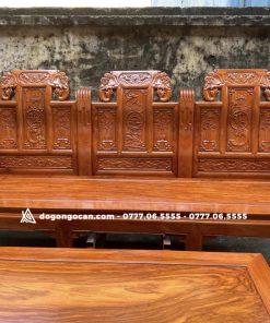 Bộ bàn ghế Âu Á chương voi gỗ hương đá nam phi 12 Bộ bàn ghế Âu Á chương voi gỗ hương đá nam phi