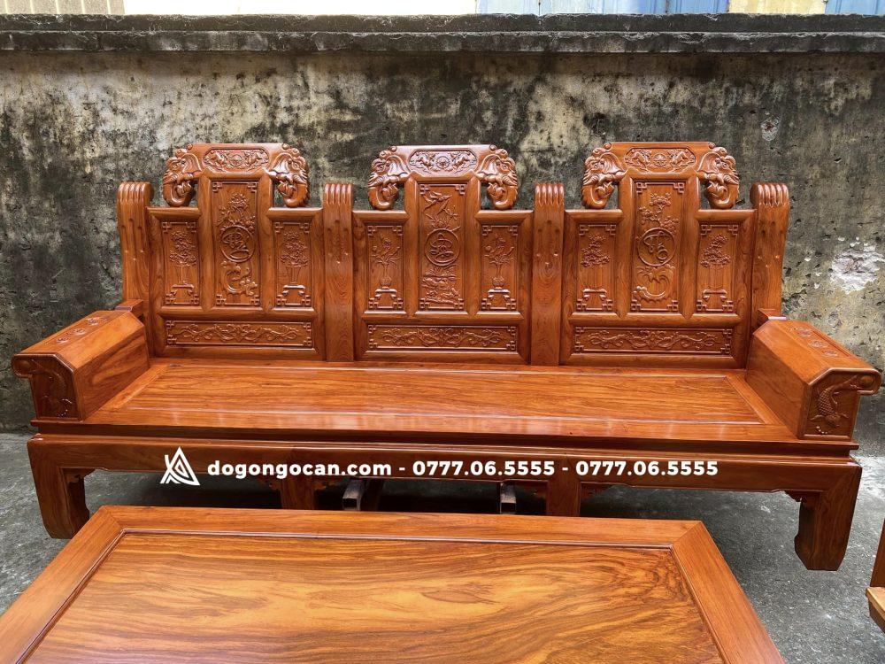 Bộ bàn ghế Âu Á chương voi gỗ hương đá nam phi 2 Bộ bàn ghế Âu Á chương voi gỗ hương đá nam phi