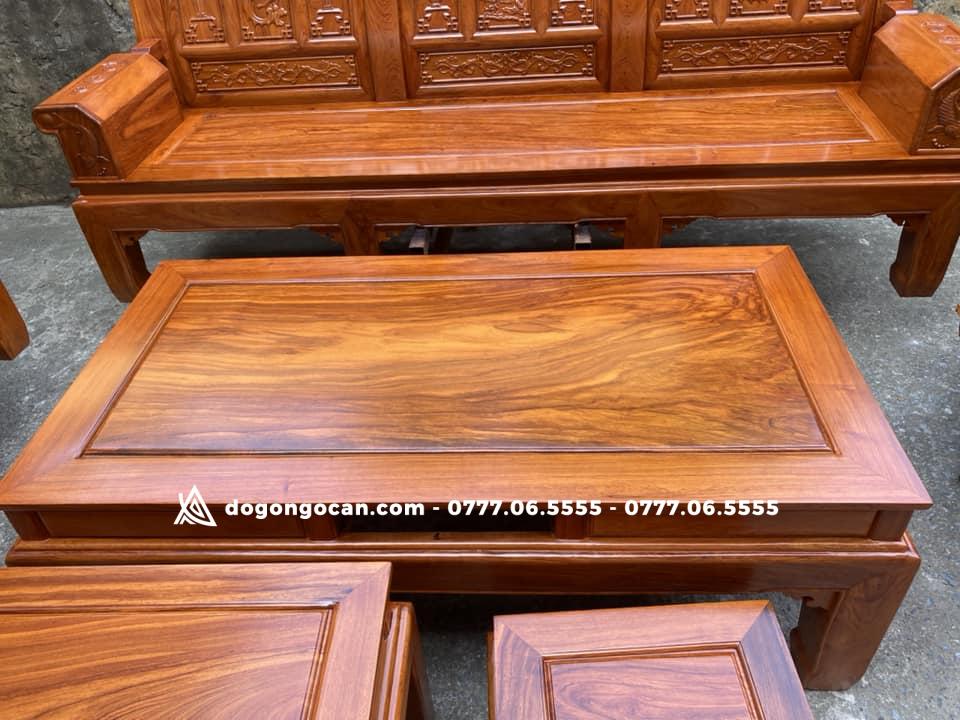 Bộ bàn ghế Âu Á chương voi gỗ hương đá nam phi 5 Bộ bàn ghế Âu Á chương voi gỗ hương đá nam phi