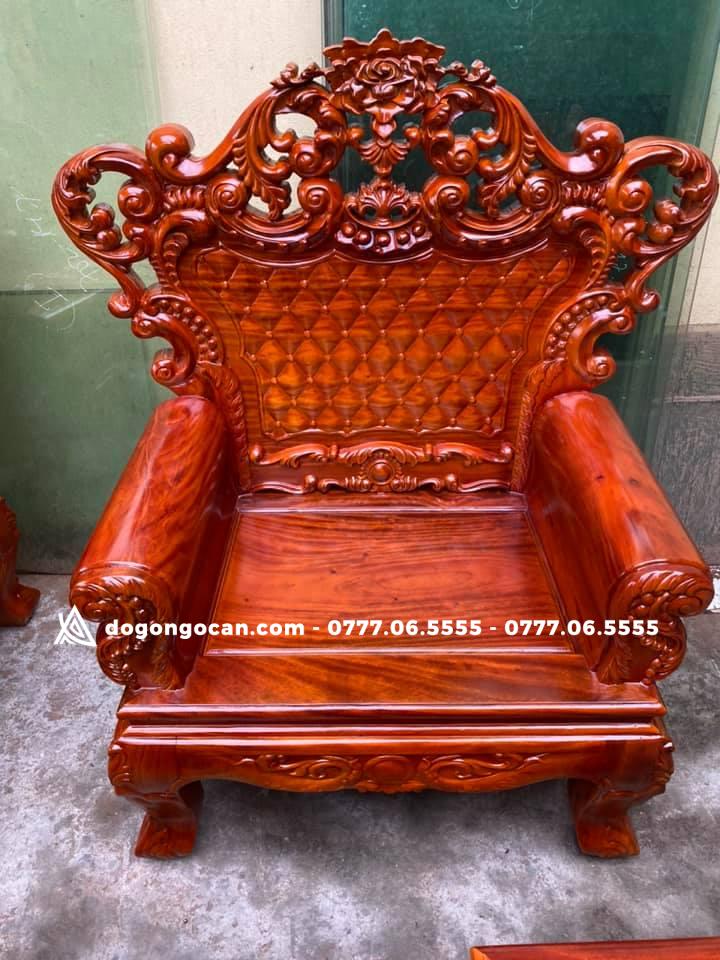 Bộ Bàn Ghế Hoàng Gia Gỗ Xà Cừ Đỏ 7 Bộ Ghế Hoàng Gia Gỗ Xà Cừ Đỏ