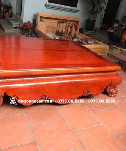 Sập trơn chân quỳ 1m6 * 2m gỗ hương đỏ nam phi ( anh Duy - Hà Nam) 7 Sập trơn chân quỳ 1m6 * 2m gỗ hương đỏ nam phi ( anh Duy – Hà Nam)
