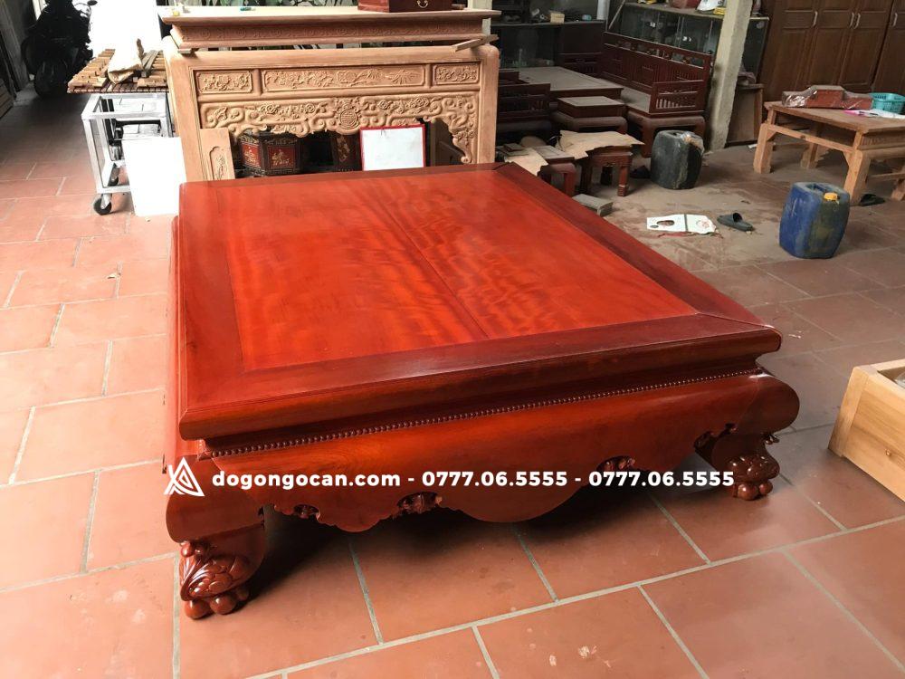 Sập trơn chân quỳ 1m6 * 2m gỗ hương đỏ nam phi ( anh Duy - Hà Nam) 4 Sập trơn chân quỳ 1m6 * 2m gỗ hương đỏ nam phi ( anh Duy – Hà Nam)