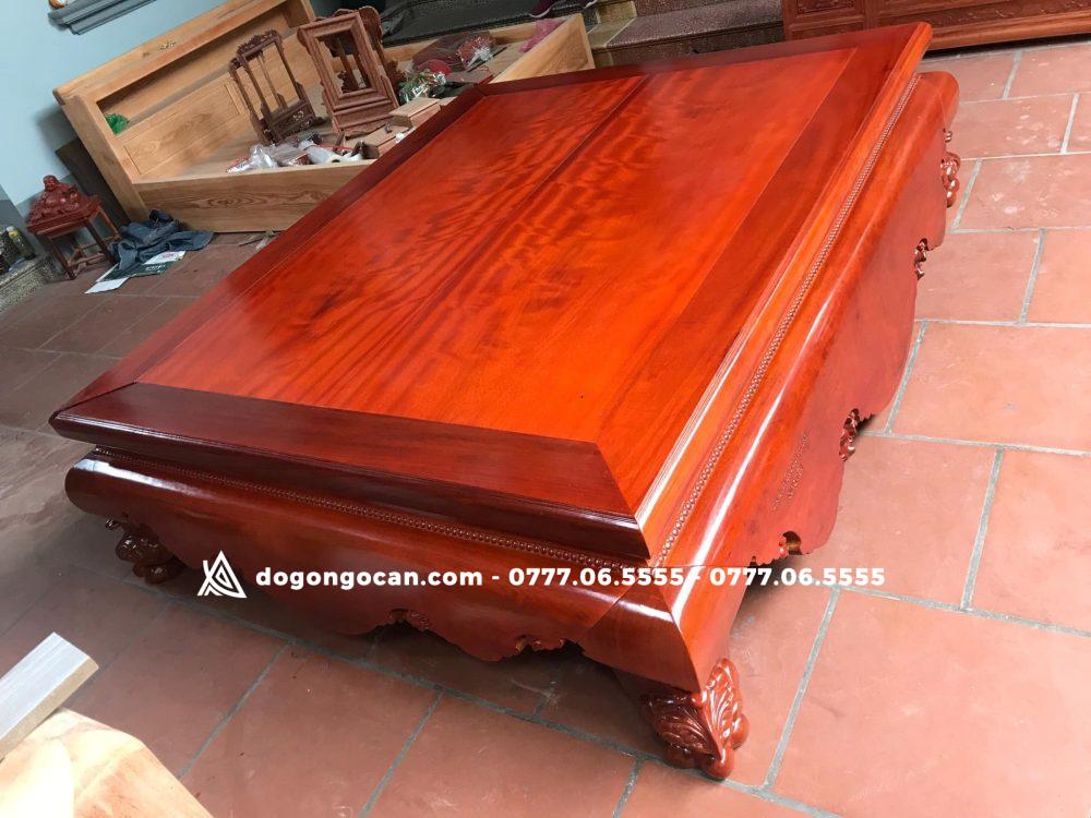 Sập trơn chân quỳ 1m6 * 2m gỗ hương đỏ nam phi ( anh Duy - Hà Nam) 5 Sập trơn chân quỳ 1m6 * 2m gỗ hương đỏ nam phi ( anh Duy – Hà Nam)