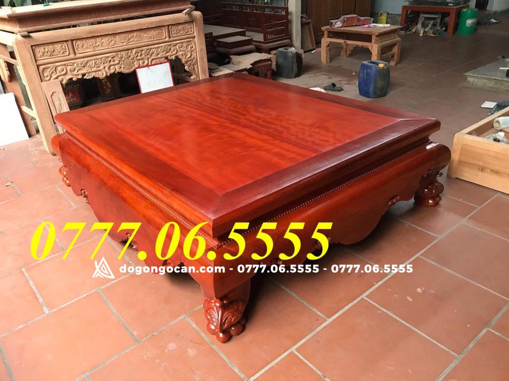 Sập trơn chân quỳ 1m6 * 2m gỗ hương đỏ nam phi ( anh Duy - Hà Nam) 1 Import placeholder for 6543