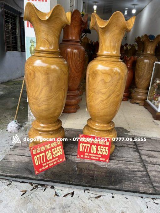 Lục Bình 1m50 gỗ cẩm vàng nam phi nguyên khối