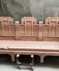 Bộ bàn ghế Âu Á tay voi đặc gỗ hương đá 6 món hàng đẹp