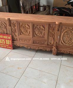Kệ tivi louis hoa hồng đục tay gỗ hương đá 8 Kệ tivi louis hoa hồng đục tay gỗ hương đá