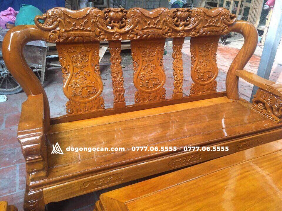 Bộ Ghế Quốc Voi Gỗ Lim Xanh 4 Bộ Ghế Quốc Voi Gỗ Lim Xanh