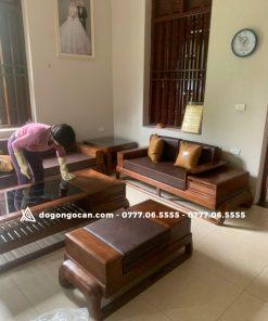 Bàn Ghế sofa mẫu zito đùi gà gỗ hương đá nam phi
