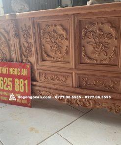 Kệ tivi louis hoa hồng đục tay gỗ hương đá 10 Kệ tivi louis hoa hồng đục tay gỗ hương đá