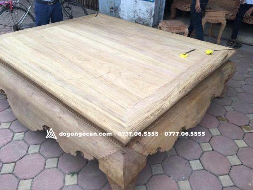 Bộ sập chân quỳ dạ cá gỗ gụ nam phi 1m6*2m