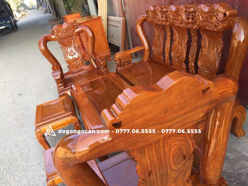Bộ Ghế Quốc Voi Gỗ Lim Xanh 9 Bộ Ghế Quốc Voi Gỗ Lim Xanh