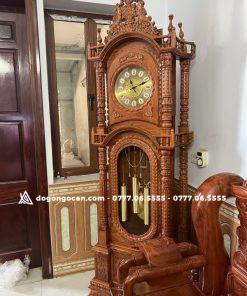 Đồng hồ tứ trụ gỗ hương đá nam phi cao 2m3