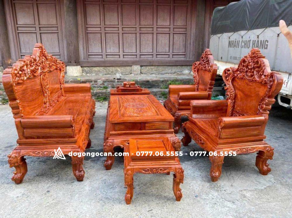 Bộ bàn ghế hoàng gia gỗ hương đá nam phi chân 12 1 Import placeholder for 6027
