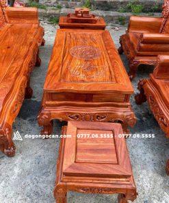 Bộ bàn ghế hoàng gia gỗ hương đá nam phi chân 12 6 Bộ bàn ghế hoàng gia gỗ hương đá nam phi chân 12