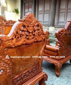 Bộ bàn ghế hoàng gia gỗ hương đá nam phi chân 12 7 Bộ bàn ghế hoàng gia gỗ hương đá nam phi chân 12