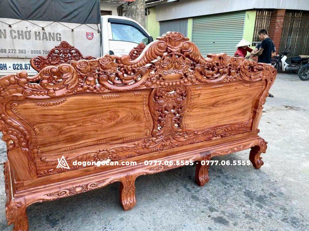 Bộ bàn ghế hoàng gia gỗ hương đá nam phi chân 12 4 Bộ bàn ghế hoàng gia gỗ hương đá nam phi chân 12