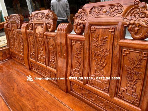 Bộ bàn ghế âu á chương voi tay đặc chân cong hàng phổ thông
