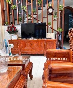 Bộ bàn ghế Hoàng Gia tân cổ điển tay liền khối chân 14 gỗ hương đá (Chú Minh, Vĩnh Phúc) 15 Bộ bàn ghế Hoàng Gia tân cổ điển tay liền khối chân 14 gỗ hương đá (Chú Minh, Vĩnh Phúc)