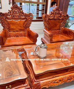 Bộ bàn ghế Hoàng Gia tân cổ điển tay liền khối chân 14 gỗ hương đá (Chú Minh, Vĩnh Phúc) 16 Bộ bàn ghế Hoàng Gia tân cổ điển tay liền khối chân 14 gỗ hương đá (Chú Minh, Vĩnh Phúc)