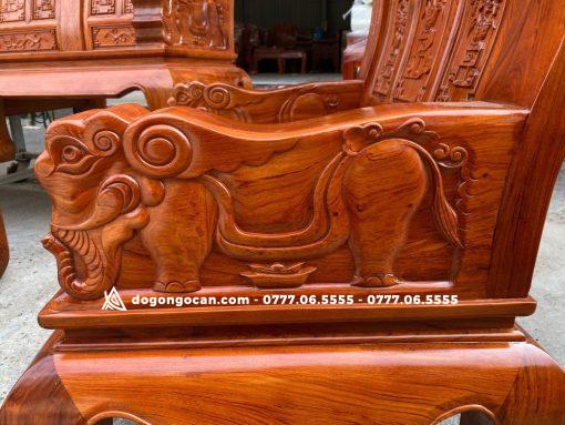 Bộ bàn ghế âu á chương voi tay đặc chân cong hàng phổ thông