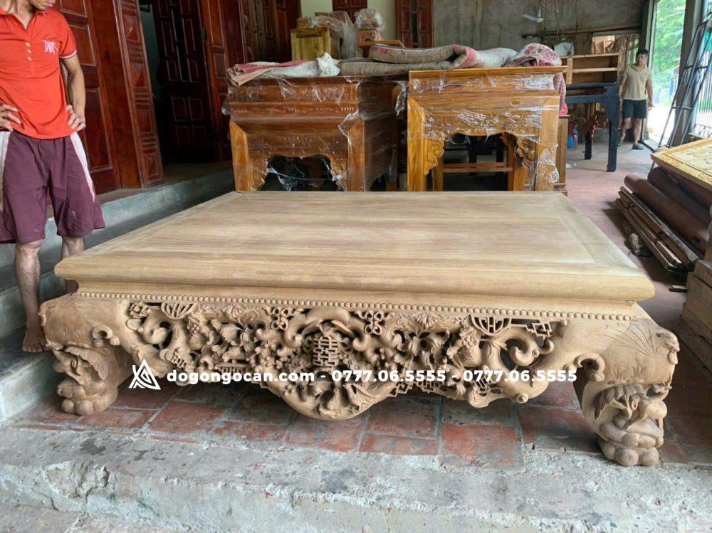 Sập gỗ gụ đục ngũ phúc dáng mới 2025 siêu đẹp ( 1m8 * 2m2) 6 Sập gỗ gụ đục Ngũ Phúc dáng mới 2023 siêu đẹp ( 1m8 * 2m2)
