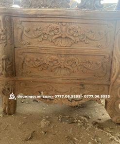 Kệ tivi hoàng gia gỗ hương nguyên khối dài 2m4 15 Kệ tivi hoàng gia gỗ hương nguyên khối dài 2m4
