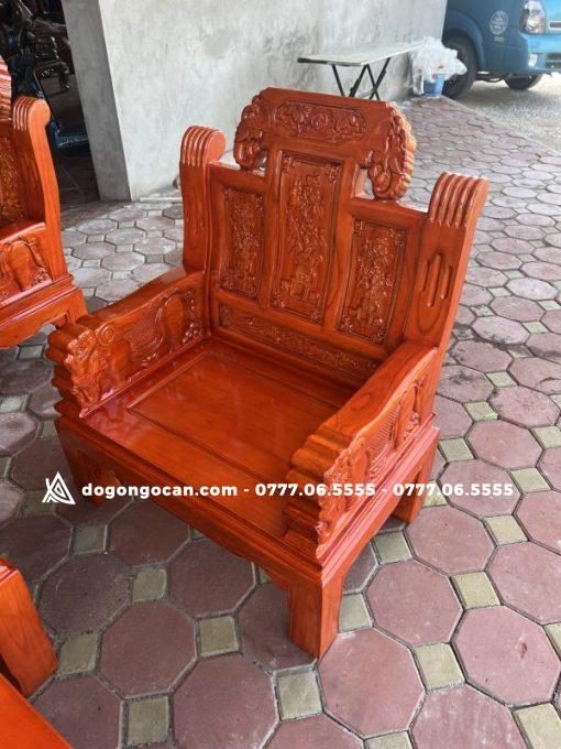 Bộ Bàn Ghế Phòng Khách Chương Voi Tay Đặc Chất Liệu Gỗ xoan ta