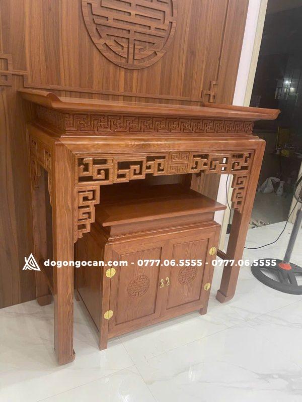 Bàn thờ chung cư hiện đại gỗ sồi 1m27 ( anh vinh – Long Biên ) 4 Bàn thờ chung cư hiện đại gỗ sồi 1m27 ( anh vinh – Long Biên )