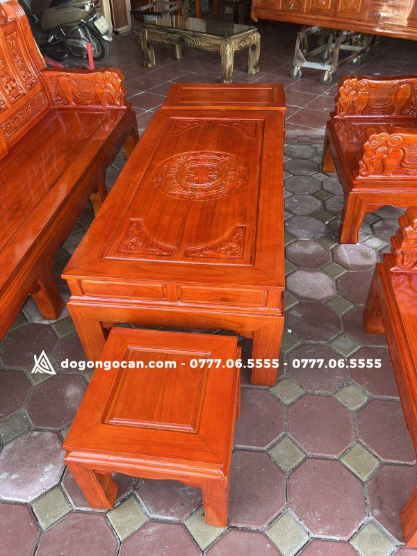 Bộ Bàn Ghế Phòng Khách Chương Voi Tay Đặc Chất Liệu Gỗ xoan ta 2 Bộ Bàn Ghế Phòng Khách Chương Voi Tay Đặc Chất Liệu Gỗ xoan ta