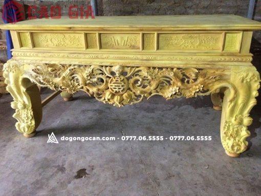 Sập thờ mai điểu gỗ mít