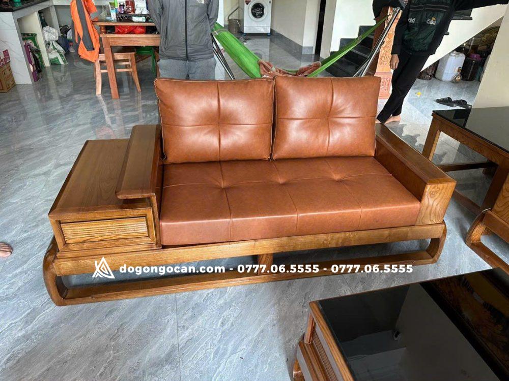 Bộ bàn ghế phòng khách sofa zito đùi gà gỗ sồi nga 3 Bộ bàn ghế phòng khách sofa zito đùi gà gỗ sồi nga