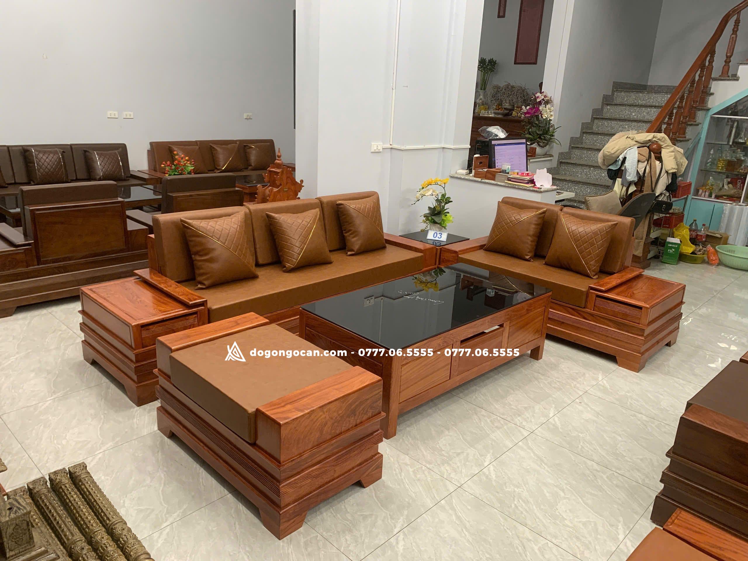 Bộ bàn ghế Sofa Chân Pháo Gỗ Hương Đá mẫu cánh tiên 1 Import placeholder for 7351