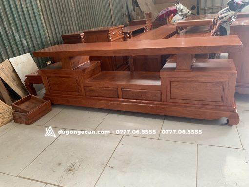 Kệ Tivi Sofa Trơn Gỗ Hương Đá chọn Vân Đẹp