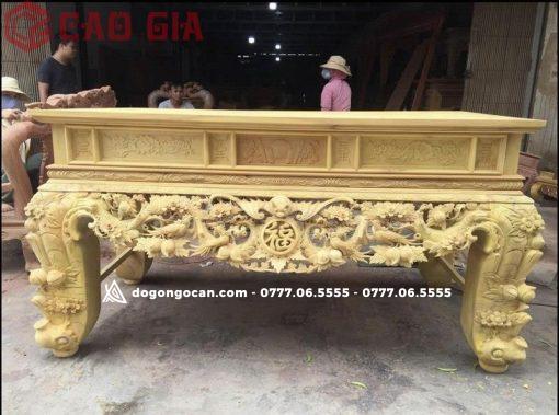Sập thờ mai điểu gỗ mít