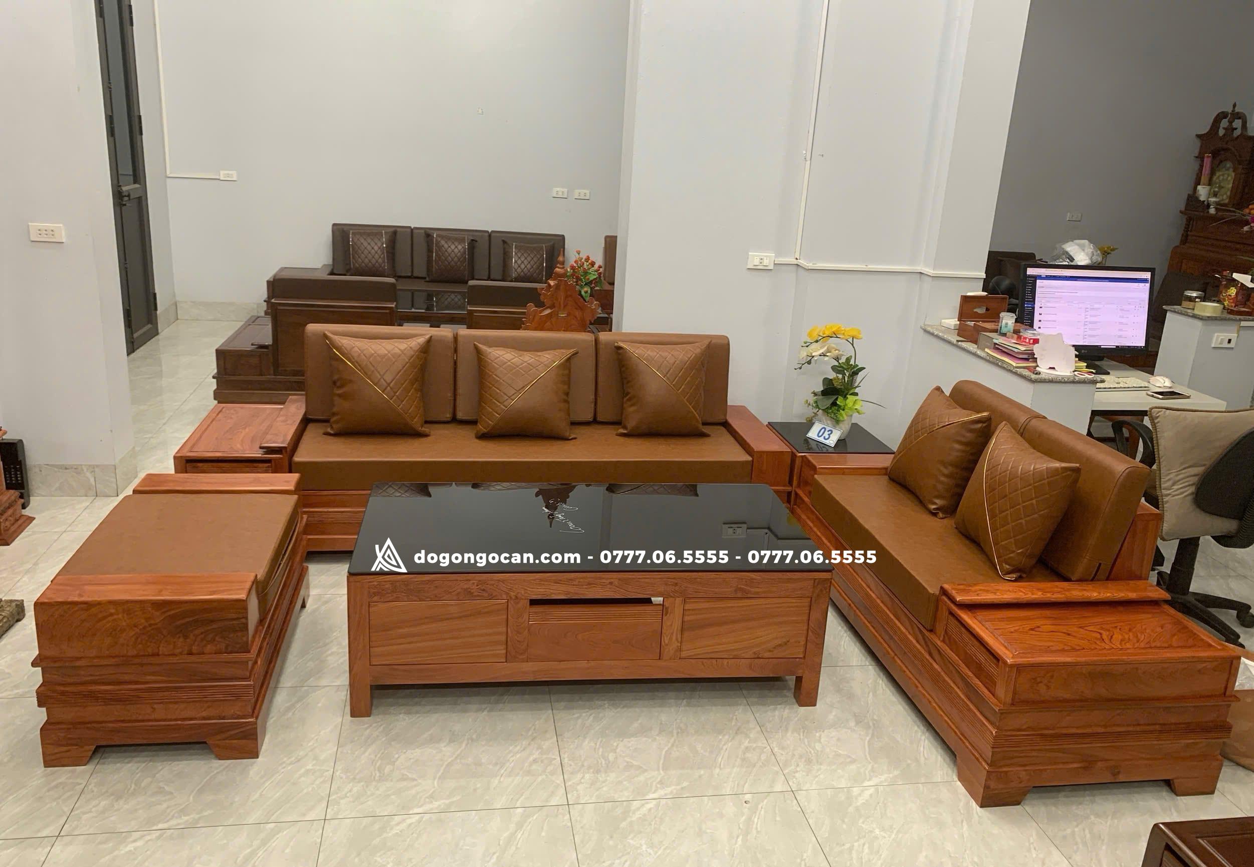 Bộ bàn ghế Sofa Chân Pháo Gỗ Hương Đá mẫu cánh tiên 3 Bộ bàn ghế Sofa Chân Pháo Gỗ Hương Đá mẫu cánh tiên