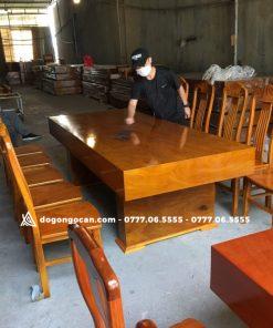 Bàn ghế phòng ăn đóng hộp k3 gỗ cẩm vàng loại ghế đơn 10 cái 11 Bàn ghế phòng ăn đóng hộp k3 gỗ cẩm vàng loại ghế đơn 10 cái