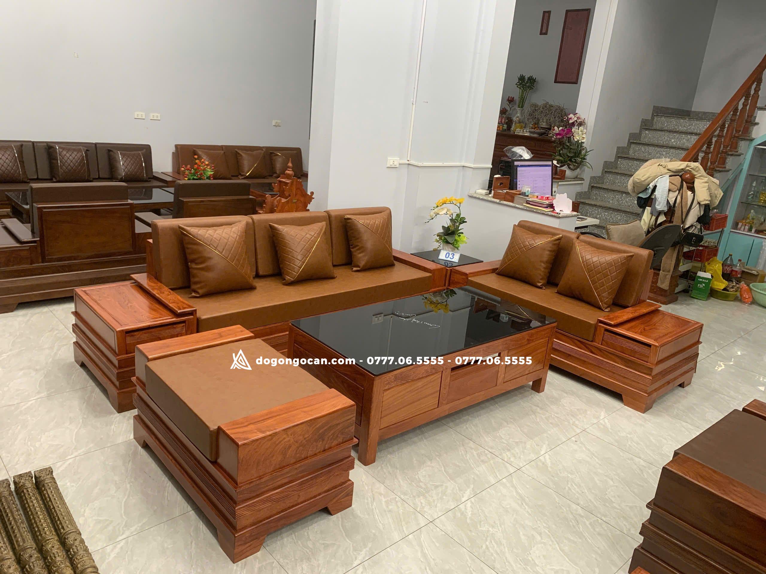 Bộ bàn ghế Sofa Chân Pháo Gỗ Hương Đá mẫu cánh tiên 5 Bộ bàn ghế Sofa Chân Pháo Gỗ Hương Đá mẫu cánh tiên