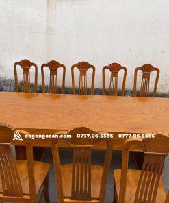 Bàn ghế phòng ăn đóng hộp k3 gỗ cẩm vàng loại ghế đơn 10 cái 12 Bàn ghế phòng ăn đóng hộp k3 gỗ cẩm vàng loại ghế đơn 10 cái