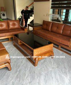 Bộ bàn ghế phòng khách sofa zito đùi gà gỗ sồi nga 9 Bộ bàn ghế phòng khách sofa zito đùi gà gỗ sồi nga