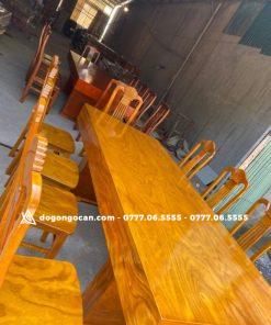 Bàn ghế phòng ăn đóng hộp k3 gỗ cẩm vàng loại ghế đơn 10 cái 13 Bàn ghế phòng ăn đóng hộp k3 gỗ cẩm vàng loại ghế đơn 10 cái