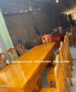 Bàn ghế phòng ăn đóng hộp k3 gỗ cẩm vàng loại ghế đơn 10 cái 15 Bàn ghế phòng ăn đóng hộp k3 gỗ cẩm vàng loại ghế đơn 10 cái