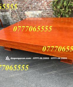 Chiếu ngựa gỗ hương đá đóng hộp chân vuông