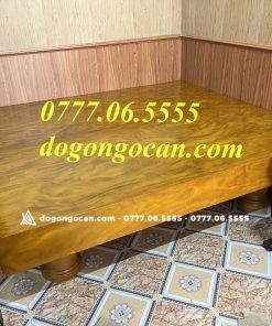 Chiếu ngựa 1m6 * 2m gỗ cẩm vàng nam phi đóng hộp
