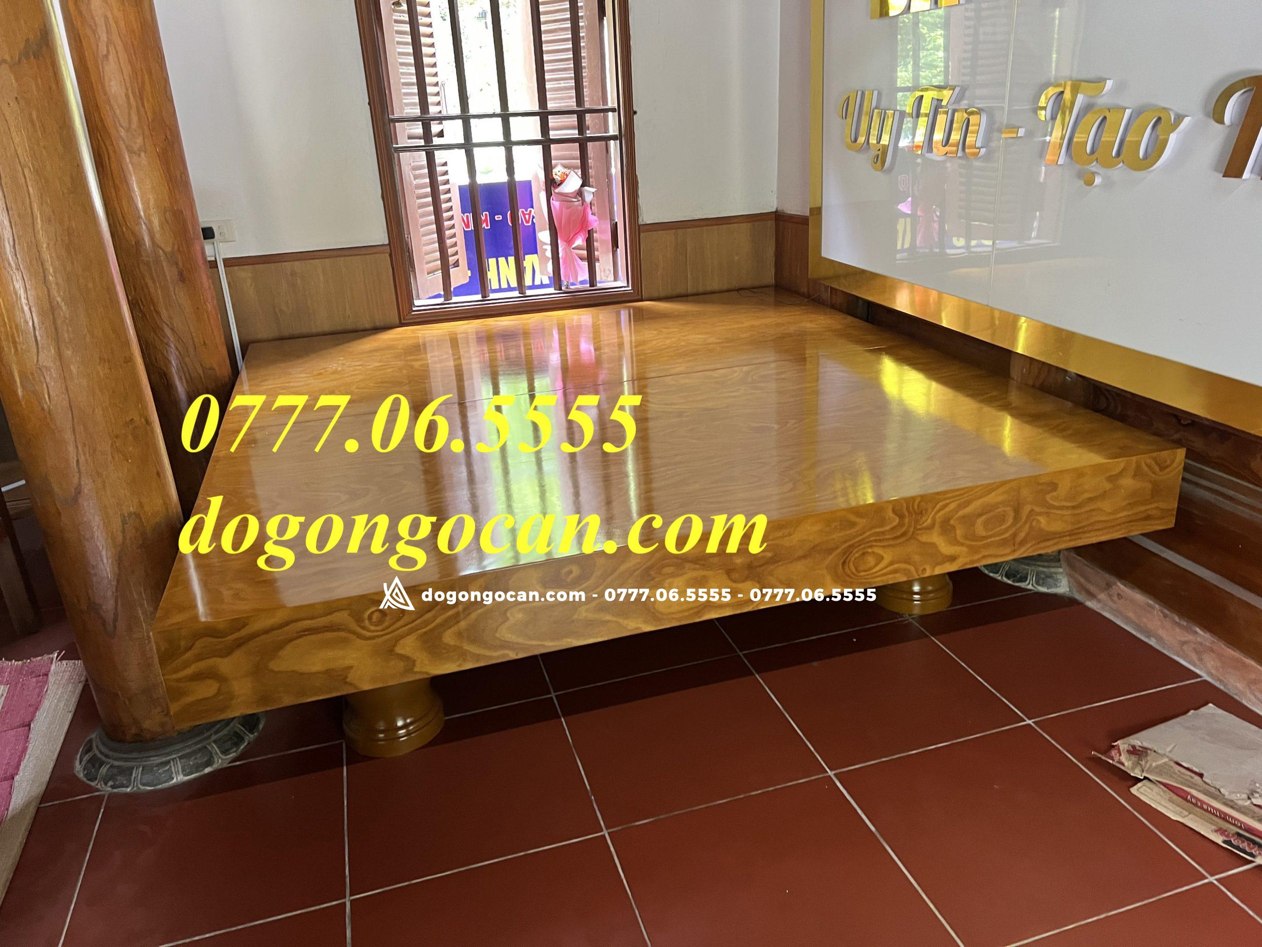 Sập Chiếu Ngựa 2m2 * 2m gỗ cẩm vàng nam phi đóng hộp 1 Import placeholder for 6615