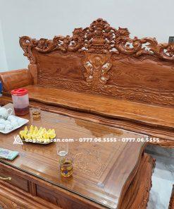 Bộ bàn ghế hoàng gia vương miệng chân 12 gỗ hương đá nam phi 7 Bộ bàn ghế hoàng gia vương miệng chân 12 gỗ hương đá nam phi