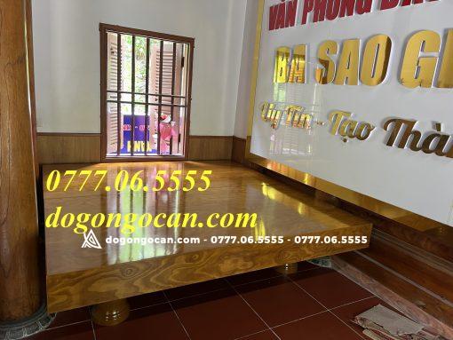 Chiếu Ngựa 2m2 * 2m gỗ cẩm vàng nam phi đóng hộp