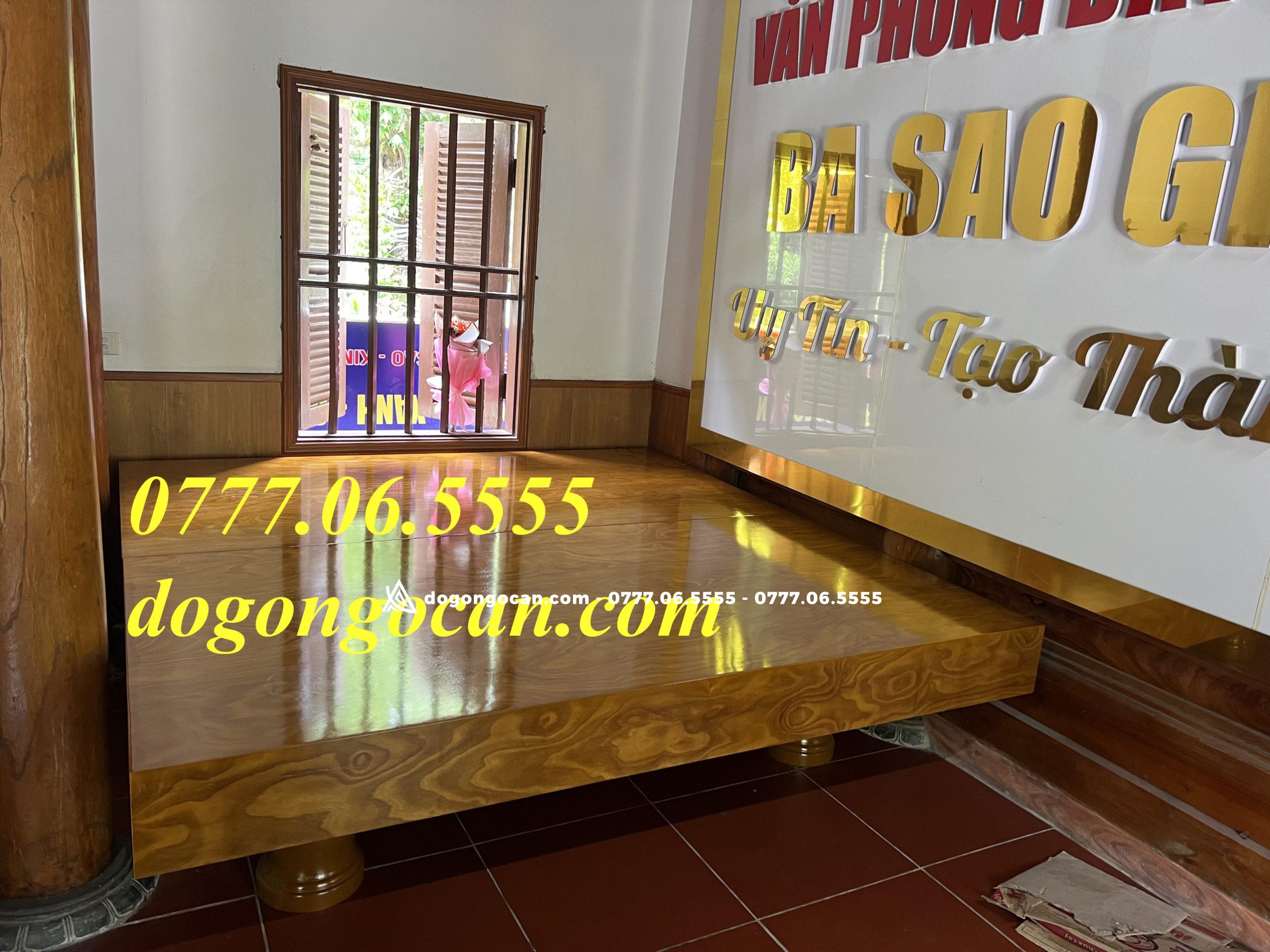 Sập Chiếu Ngựa 2m2 * 2m gỗ cẩm vàng nam phi đóng hộp 3 Chiếu Ngựa 2m2 * 2m gỗ cẩm vàng nam phi đóng hộp